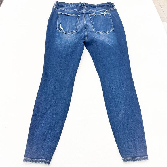 Good American Good Waist Blue309 GW067T Dark Wash Denim Jeans Size 20 - Picture 3 of 8